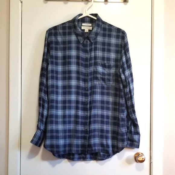 Plaid Boyfriend Shirt - Picture 1 of 6